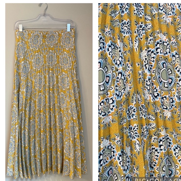 BAROQUE Print Fully Pleated Maxi Length Skirt - M - Picture 1 of 11